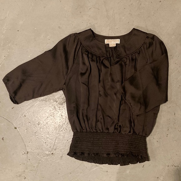 Michael Kors vintage boho brown top - Picture 1 of 4